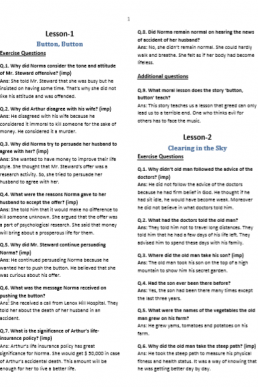 11th Class English Book-1 All Short Questions PDF