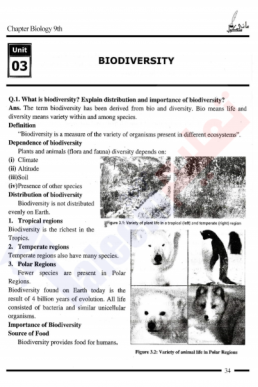 9th Biology Chapter-3 (Biodiversity) PDF Notes