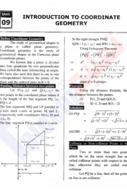 9th Mathematics Chapter-9 (Introduction to Coordinate Geometry) PDF Notes