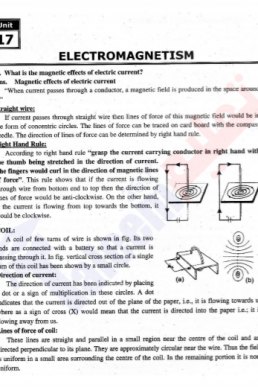 10th Physics Chapter 17 "Electromagnetism" PDF Notes