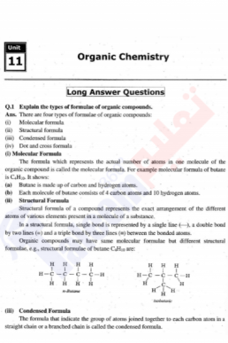10th Chemistry Chapter-11 (Organic Chemistry) PDF Notes