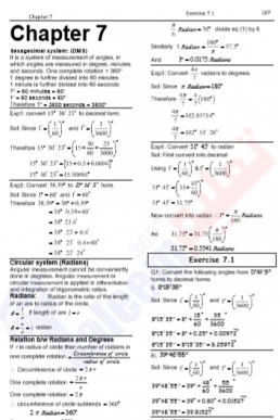 10th Mathematics Chapter-7 (Introduction to Trigonometry) PDF Notes