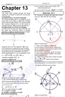 10th Mathematics Chapter-13 (Practical Geometry- Circles) PDF Notes