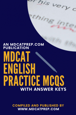 MDCAT English Practice MCQs with Answer Keys