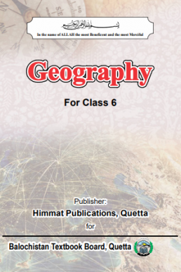 6th Class Geography English Medium Text Book by BTBB