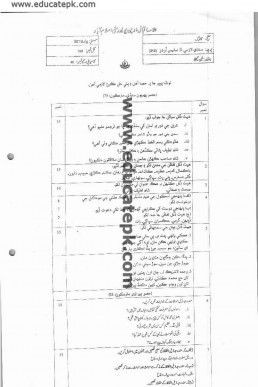 AIOU Code 213 Matric Past Paper Spring 2019 PDF