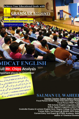 MDCAT English (Mr Chips Portion) by Sir Salman Ul Waheed