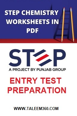 STEP MDCAT/ECAT Chemistry All Work Sheets in One PDF