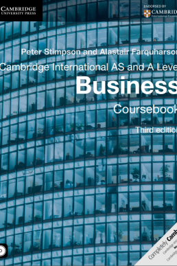 Cambridge International AS and A-Level Business Coursebook