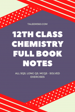2nd Year Chemistry Full Book Notes (Complete PDF)