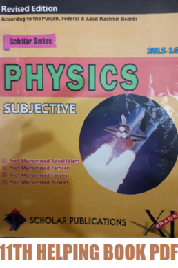 11th Class Physics Scholar Subjective Helping Book PDF