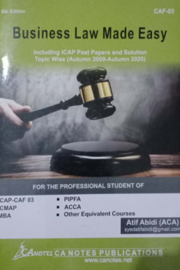CAF 3 Sir Atif Abidi Book (New Edition with Examples Portion)