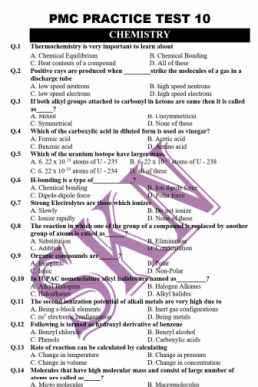 PMC Paid Practice Test 3 from Bundle 2 (Test No. 10 by SKN)