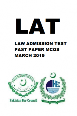 Law Admission Test (LAT) Past Paper (March 2019) MCQs
