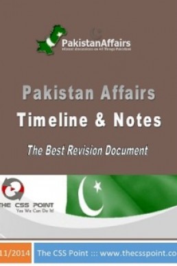 CSS Pakistan Affairs Timeline and Notes PDF