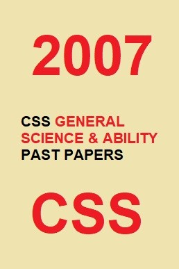 CSS Everyday Science Past Paper 2007 PDF