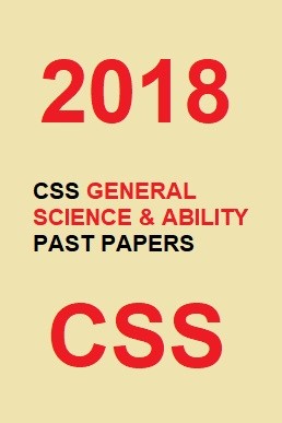 CSS General Science & Ability Past Paper 2018 PDF