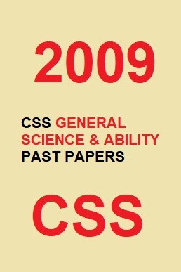 CSS Everyday Science Past Paper 2009 PDF