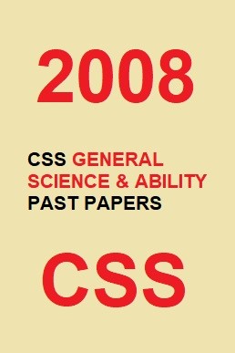 CSS Everyday Science Past Paper 2008 PDF