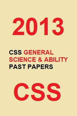 CSS Everyday Science Past Paper 2013 PDF