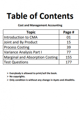 CAF 3 Sir Jawad CMA Book Volume-I PDF (Spring 2022)