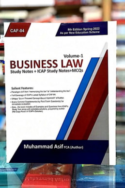 RISE CAF 4 Business Law Book PDF by Sir Asif (Spring 2022)