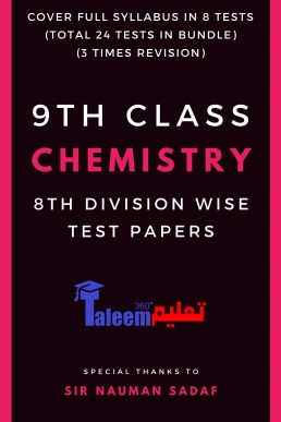Class 9 Chemistry Eight Division Wise Test Papers