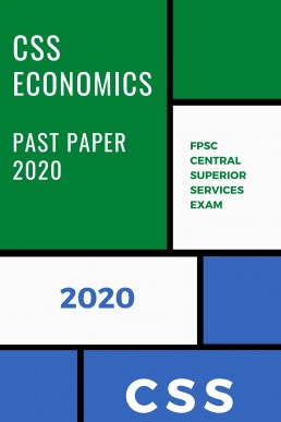 CSS Economics Past Paper 2020 PDF