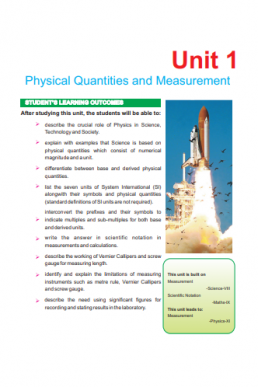 9th Class Physics (English Medium) Textbook by Punjab Board