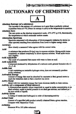 Chemistry Dictionary Dogar Series PDF