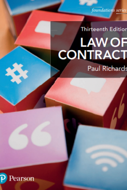 Pearson Foundations Series Law of Contract by Paul Richards