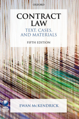 Oxford Contract Law - Text, Cases, and Materials by Ewan McKendrick