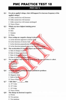 PMC Paid Practice Test 18 by SKN (Test 5 from Bundle 3)