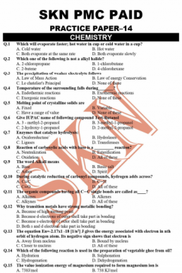 PMC Paid Practice Test 14 by SKN (Test 1 from Bundle 3)