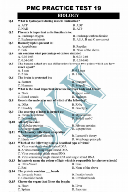 PMC Paid Practice Test 19 by SKN (Test 6 from Bundle 3)