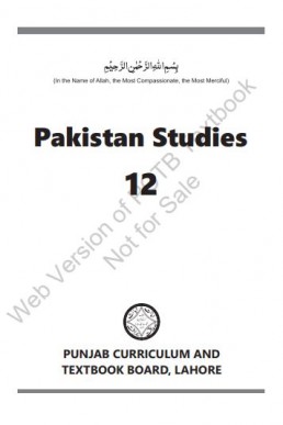 12th Pak Study English Medium Punjab Text Book 2023