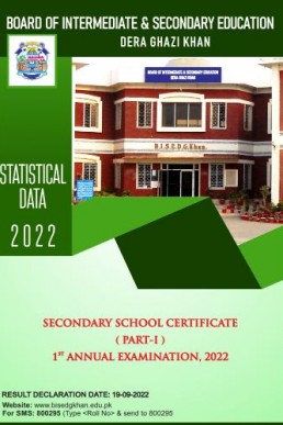 9th Class BISE DG Khan Result Gazette 2022