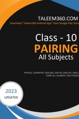 10th Class All Subjects Updated Pairing Scheme 2024 PDF