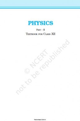 Class 12 NCERT Physics Part 2 Textbook PDF