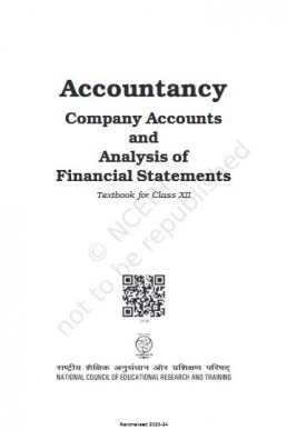 NCERT 12th Class Accountancy Book 2 (Company & FS)