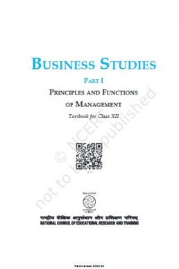 Ncert Class 12 Business Studies Part-1 (Download PDF)
