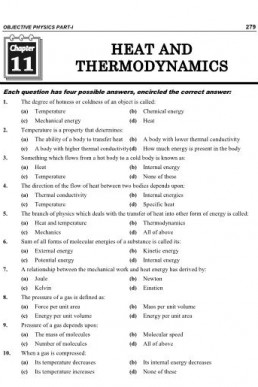 11th Class Physics Chapter 11 MCQs PDF