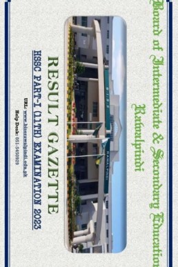 11th Class BISE Rawalpindi Result Gazette 2023 PDF