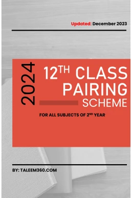 12th Class All Subjects Pairing Scheme 2024 PDF