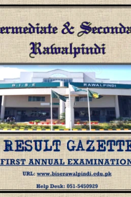 10th Class Result Gazette 2024 PDF BISE Rawalpindi