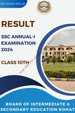 Matric 10th Class Kohat Board Result Gazette 2024
