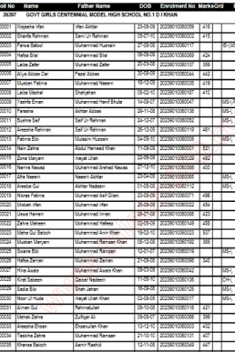 9th Class BISE DI Khan Result 2024 Gazette PDF