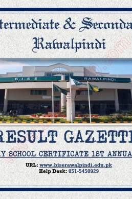 12th Class Result Gazette 2024 PDF BISE Rawalpindi