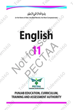 1st Year English PECTAA Punjab Textbook 2025 PDF