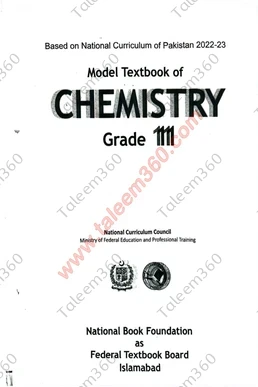 Federal Board 11th Class Chemistry New SNC Text Book PDF